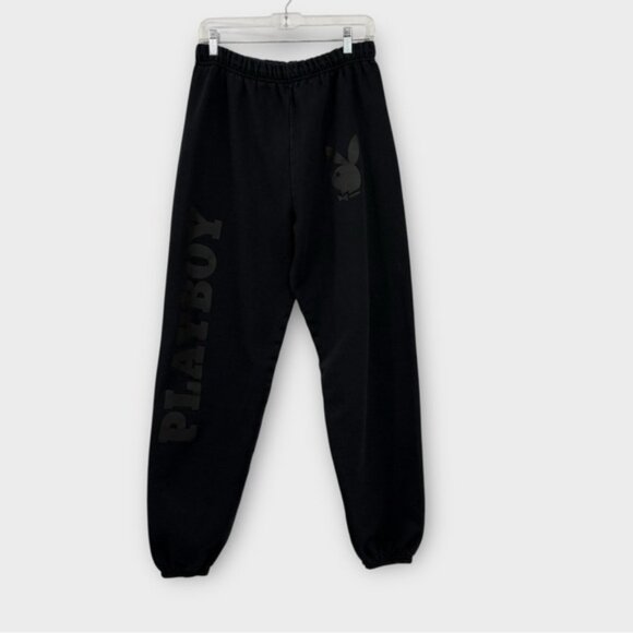 Playboy Logo Joggers in Black Women’s Size M - Picture 1 of 5